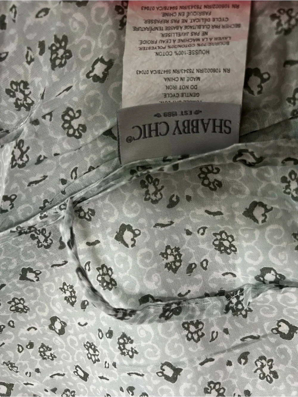 Shabby Chic Quilted Floral Bedspread in Sage and Blush